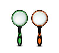 Lancoon 10X Magnifying Glass 65mm Large Lens Shatterproof Magnifying Mirror Lightweight Magnifying Glass with Non-Slip Soft Rubber Handle for Repair Books Reading Observation Tool 2 Pack