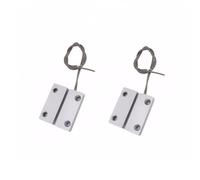 Lancoon 2 Pack Wired Metal Door Window Sensor Detector for NO/NC Applications Contact Magnetic Reed Switch with 3 Wires Surface Mount Magnetic Contact for Garage Warehouse Door Factory Security