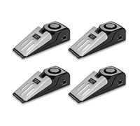 Lancoon 4 Pack Door Stop Alarm, 120dB Loud Portable Wedge Entrance Alert Anti-Theft Burglar Safety Tools for Home Security Apartment House Travel
