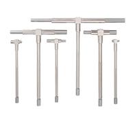 Lancoon 6Pcs Telescopic Gauge Set, T Bore Hole Gauge with 5/16″-6″(8-150mm) Adjustable High Precision Stainless Steel for Hole Quick Inside Measurement