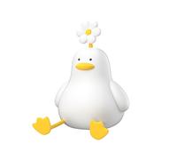 Lancoon Cute Duck Night Light LED Squishy Animal Novelty Lamp with 30 Minutes Timer 3 Level Dimmable Soft Silicone Warm Lighting USB Rechargeable for Kids Baby Toddler Decor Bedroom Living Room
