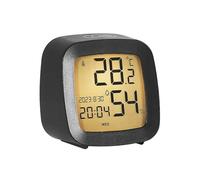 Lancoon Digital Small Alarm Clock with Temperature Humidity Max/Mix Record Backlight Silent Week Date Touch Button Snooze for Home Bedside Office Desktop
