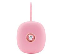 Lancoon Digital Vibration Alarm Clock, Under Pillow LED Display Flash Light Portable Rope, Clocks Portable Bed Shaker with Snooze Dual Alarm Adjustable Vibration for Heavy Sleepers(Pink)