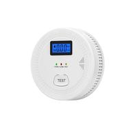 Lancoon Home Smoke Detector Battery Operated with Light Sound LCD Display Carbon Monoxide and Smoke Alarm Combo with Photoelectric Sensor Easy to Install Test/Silence Button Portable Travel