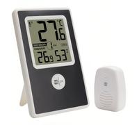 Lancoon Indoor Outdoor Thermometer Hygrometer with Wireless Sensor Digital LCD Temperature Humidity Monitor Max/Min Easy to Read Battery for Office Garden Greenhouse