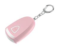 Lancoon Rechargeable Safe Personal Alarms Self Defense for Women Children Elderly with LED Flashlight Travel Essentials Emergency Security 125dB Loud Keychain Alarm Outdoor Safety Pink