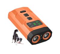 Lancoon Rechargeable Ultrasonic Dog Repeller Anti Barking Device with LED Flashlight Dual Head Behavior Training for Dogs Pets Indoor Outdoor