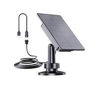 Lancoon Solar Panel for Blink Camera 2W IP66 Waterproof with 3M Cable Built-in Battery Type-C Adapter Compatible with Blink Outdoor 4 Wyze Adjustable Mount