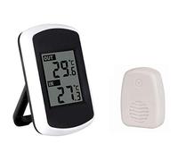 Lancoon Wireless Indoor/Outdoor Thermometer, Up to 100 Meters Transmission, Precision Measurement, Clear Digital LCD Display for Home Office
