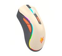 Lancoon Wireless Mouse with Dual-Mode Colorful Light 3 Adjustable DPI 2.4G Wireless Quiet Click Rechargeable Side Buttons for Gaming Computer Laptop Working Office