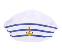 Lancry Sailor Hat Navy Captains Hat Blue with White Sail Hats Sailors Hat for Adults Women Men for Sailor Outfit Costume Accessory Dressing Up Party