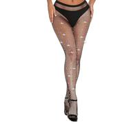 Lancry Sparkle Rhinestone Fishnet Tights Womens,Plus Size Sparkly Tights Diamond Fishnet Stockings,Glitter Tights for Parties, Proms, Role Play, Halloween,Concert Outfit