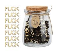 Lancry Wooden Letters, 50 PCS Fuck Wooden Letters for DIY Crafts, Anniversaries, Valentines Day, Christmas Gifts (A-Glass Jar)