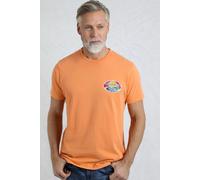 Land and Sea Back Print Graphic T-Shirt Weird Fish Yellow L