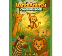 Land Animals Coloring Book: Kids Coloring Book