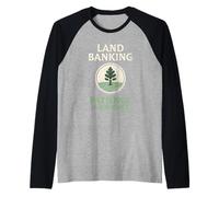 Land Banking Patience is an Asset Real Estate Raglan Baseball Tee