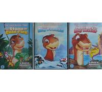 LAND BEFORE TIME 7-9 COLLECTION / 7. THE STONE OF GOLD FIRE / 8. THE BIG FREEZE / 9. JOURNEY TO BIG WATER = 3x DVD UK SET