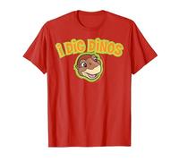 Land Before Time Littlefoot I Dig Dinos T-Shirt, Men, Red, XX-Large