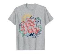 Land Before Time The Great Valley Littlefoot Silhouette T-Shirt, Men, Heather Grey, Small