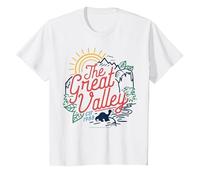 Land Before Time The Great Valley Littlefoot Silhouette T-Shirt, Youth, White, Medium