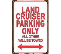 Land Cruiser Parking Only All Others Will Be Towed Garden Tin Signs Vintage Into The Garden I Go to Lose My Mind and Find My Soul Vintage Signs for Cafes Bars Pubs Wall Decor Retro Signs 12"x16"