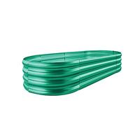 Land Guard 8×4×1 ft Green Raised Garden Bed, Vego Garden Raised Bed, Above Ground Flower Bed for Vegetables, Flowers, Herbs(Green)…