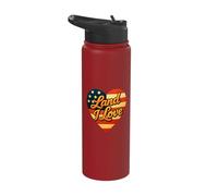Land i Love Liberty Roars in Every Stripe Stainless Steel Insulated Water Bottle