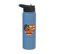 Land i Love Liberty Roars in Every Stripe Stainless Steel Insulated Water Bottle