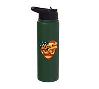Land i Love Liberty Roars in Every Stripe Stainless Steel Insulated Water Bottle