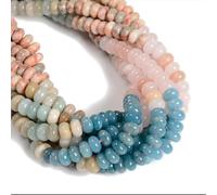 Land Long 5x8mm Multicolor Gemstone Smooth Rondelle Beads Jewelry Making | 76Pcs Natural Colorful Stone Abacus Disk Pretty Boho Beads for Bracelets Necklace DIY Crafts Supplies