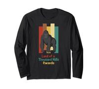 Land of a Thousand Hills African Gorilla Trekking Rwanda Long Sleeve T-Shirt