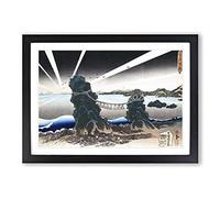 Land of Dawn by Utagawa Kunisada Framed Print | A2 Black Framed Wall Art | Ready to Hang | Modern Nature Picture | Living Room Bedroom Lounge Office