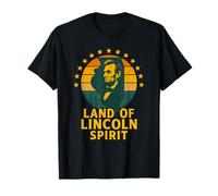 Land of Lincoln Spirit Shirt Vintage Illinois Patriotic USA T-Shirt