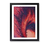 Land Of Plenty Abstract Framed Wall Art Print A2 Black
