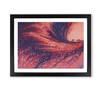 Land Of Plenty In Abstract Modern Art Framed Print | A2 Black Framed Wall Art | Ready to Hang | Abstract Fantasy Picture | Living Room Bedroom Lounge Office