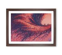 Land Of Plenty In Abstract Modern Art Framed Print | A4 Walnut Framed Wall Art | Ready to Hang | Abstract Fantasy Picture | Living Room Bedroom Lounge Office