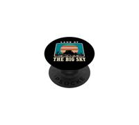 Land Of The Big Sky Retro Desert Sunset Mesa Southwest Local PopSockets Adhesive PopGrip