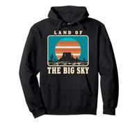 Land Of The Big Sky Retro Desert Sunset Mesa Southwest Local Pullover Hoodie