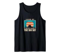 Land of The Big Sky Retro Desert Sunset Mesa Southwest Local Tank Top