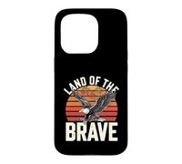 Land Of The Brave USA Patriotic Case for iPhone 15 Pro