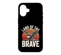 Land Of The Brave USA Patriotic Case for iPhone 16