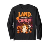 Land of the Candy Halloween Trick or Treat Design Long Sleeve T-Shirt