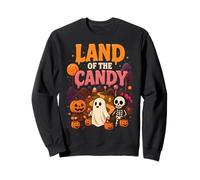 Land of the Candy Halloween Trick or Treat Design Sweatshirt