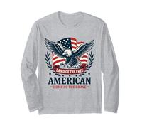Land of the Free_American_Home of the Brave_American Eagle Long Sleeve T-Shirt