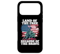 Land of the Free Because of the Brave Memorial Veterans Day Case for iPhone 17 Pro Max