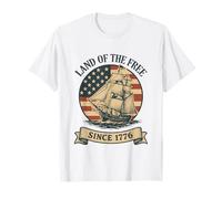Land of the Free Since 1776 4th of July USA Independence Day T-Shirt