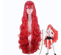 Land of The Lustrous Houseki No Kuni Padparadscha Wig for Women Heat Resistant Synthetic Hair 110cm Long Curly Wavy Anime Wig