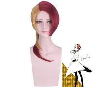 Land of the Lustrous Houseki no Kuni Rutile Cosplay Wig for halloween half red half yellow Synthetic Hair Rutile Cosplay Wigs One Size Rutile wig PL-112