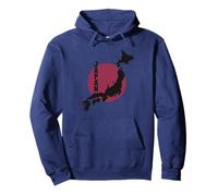 Land of the Rising Sun Japan Map Pullover Hoodie