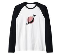 Land of The Rising Sun Japan Map Raglan Baseball Tee